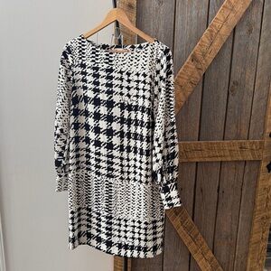Richard Allen x H&M black and white houndstooth pattern-Size 10